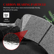 Ceramic Disc Brake Pads Set Front and Rear for Hyundai Accent 2012 - 2017, for Kia Rio 2012-2017