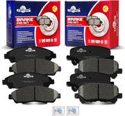 Front and Rear Ceramic Disc Brake Pads Set Replacement for 2007 2008 2009 2010 2011 2012 2013 Mdx 2010-2013 Zdx 2009-2014 2015 Pilot