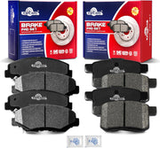 Front and Rear Ceramic Disc Brake Pads Set Replacement for 2011 2012 2013 2014 2015 2016 2017 Accord Sedan LX 2011-2015 Accord Coupe LX-S 2011-2012 Accord Coupe LX/LX-P/SE