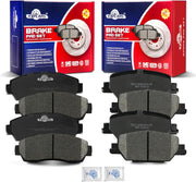 Ceramic Disc Brake Pads Set Front and Rear Replacement for Honda CR-V 2020 2021 2022 Full Hybrid EV-Gas (Fhev) Engine