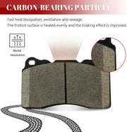 Ceramic Disc Brake Pads Set Front and Rear Replacement for Ford Mustang 2008-2009 Shelby Gt500/Shelby Gt500Kr, Mustang 2007 2010-2011 Shelby Gt500