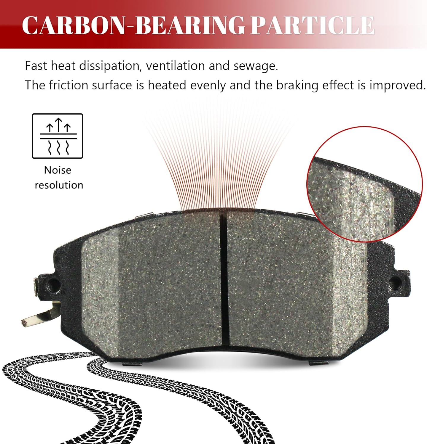 Front and Rear Ceramic Disc Brake Pads Set Replacement for Scion Fr-S, for Subaru Impreza Brz Forester Legacy Outback Crosstrek Xv Crosstrek