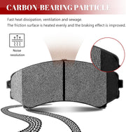 Front and Rear Ceramic Disc Brake Pads Set Replacement for Mitsubishi Endeavor 2004 2005 2006 2007 2008 2010 2011/ Montero 2001 2002 2003 2004 2005 2006