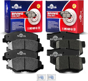 Front and Rear Ceramic Disc Brake Pads Set Replacement for Hon-da Cr-V 2002-2004, for Element 2003 2004 2005 2006 2007 2008 2009 2010 2011