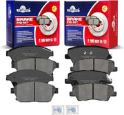 Ceramic Disc Brake Pads Set Front and Rear for Cadillac Ats 2013-2018