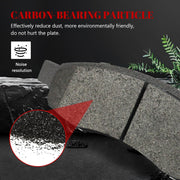 Front and Rear Ceramic Disc Brake Pads Set Replacement for 2004 2005 Infiniti QX56, 2005 2006 Nissan Armada,2004 Nissan Pathfinder Armada 2004-2007 Titan