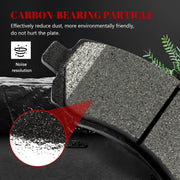 Front and Rear Ceramic Disc Brake Pads Set Replacement for Subaru Impreza 1999 2000 2001 with 2.2L 4 Wheel Disc Brakes
