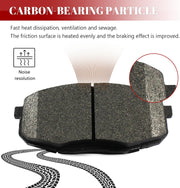 Front and Rear Ceramic Disc Brake Pads Set Replacement for Kia Soul 2014 2015 2016