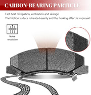 Front and Rear Ceramic Disc Brake Pads Set Replacement for 2006 2007 2008 2009 2010 Chevy Impala 2006-2007 Monte Carlo 2008-2009 Bui-ck Allure Lacrosse