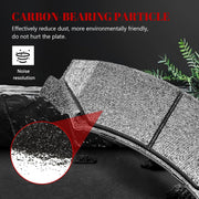 Front and Rear Ceramic Disc Brake Pads Set Replacement for 2006 2007 2008 2009 2010 Chevy Impala 2006-2007 Monte Carlo 2008-2009 Bui-ck Allure Lacrosse