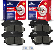 Front and Rear Ceramic Disc Brake Pads Set Replacement for 2011 2012 2013 2014 2015 2016 2017 Honda Odyssey