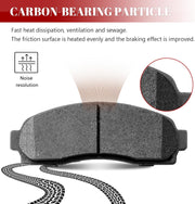 Front and Rear Ceramic Disc Brake Pads Set Replacement for Ford Ranger 2010-2011, for Mazda B2300/B4000 2010