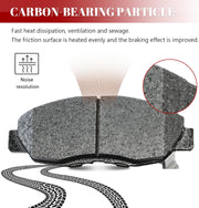 Front and Rear Ceramic Disc Brake Pads Set Replacement for Honda Civic 2002 2003 2004 2005 2006 2007 2008 2009 2010 2011 Accord 1998-2002, for Acura El 2001-2005