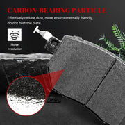 Front and Rear Ceramic Disc Brake Pads Set Replacement for Infiniti Fx35/Fx45 2003-2005, for Nissan Maxima 2004-2008 Murano 2003 2004 2005 2006 2007 2009 2010 2011