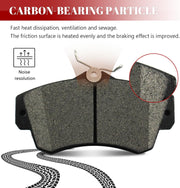 Front and Rear Ceramic Disc Brake Pads Set Replacement for Dodge Neon 2003-2005, for Chrysler Pt Cruiser 2001 2002 2003 2004 2005 2006 2007 2008 2009 2010