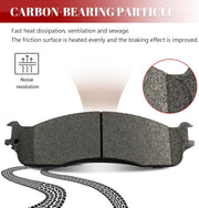 Front and Rear Ceramic Disc Brake Pads Set Replacement for Dodge Ram 2500/3500 2003 2004 2005 2006 2007 2008 for Dodge Ram 1500 2006-2008