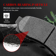 Front and Rear Ceramic Disc Brake Pads Set Replacement for Ford Ranger 2010-2011, for Mazda B2300/B4000 2010