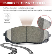 Ceramic Disc Brake Pads Set Front and Rear Replacement for Kia Sedona 2015 2016 2017 2018 2019