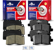 Front and Rear Ceramic Disc Brake Pads Set Replacement for Buick Regal 2014 Gs, for Gm Brake Code J64, for Cadillac Xts 2014 2015 2016 2017 2018 2019 Except Heavy Duty Brakes