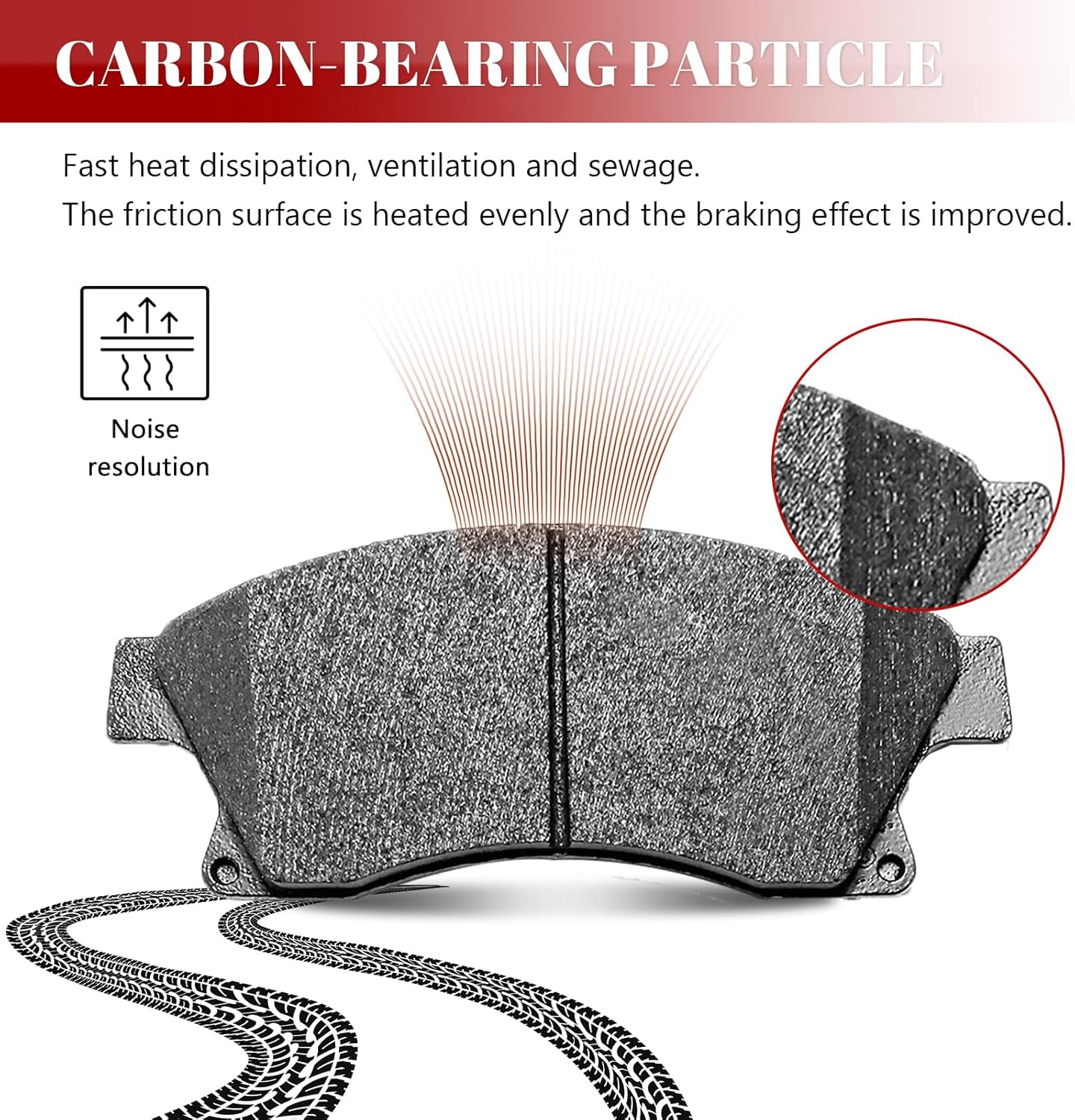Front and Rear Ceramic Disc Brake Pads Set Replacement for Buick Verano 2012-2013,for Chevy Sonic Cruze 2013-2017/ Limited 2016/ Cruze 2011-2013/ Cruze Gas/Flex Engine 2014-2015