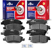 Front and Rear Ceramic Disc Brake Pads Set Replacement for 2008 2009 2010 2011 2012 2013 2014 Gmc Yukon Xl 1500, Chevry Suburban 1500 Avalanche, Cadillac Escalade Esv/Ext