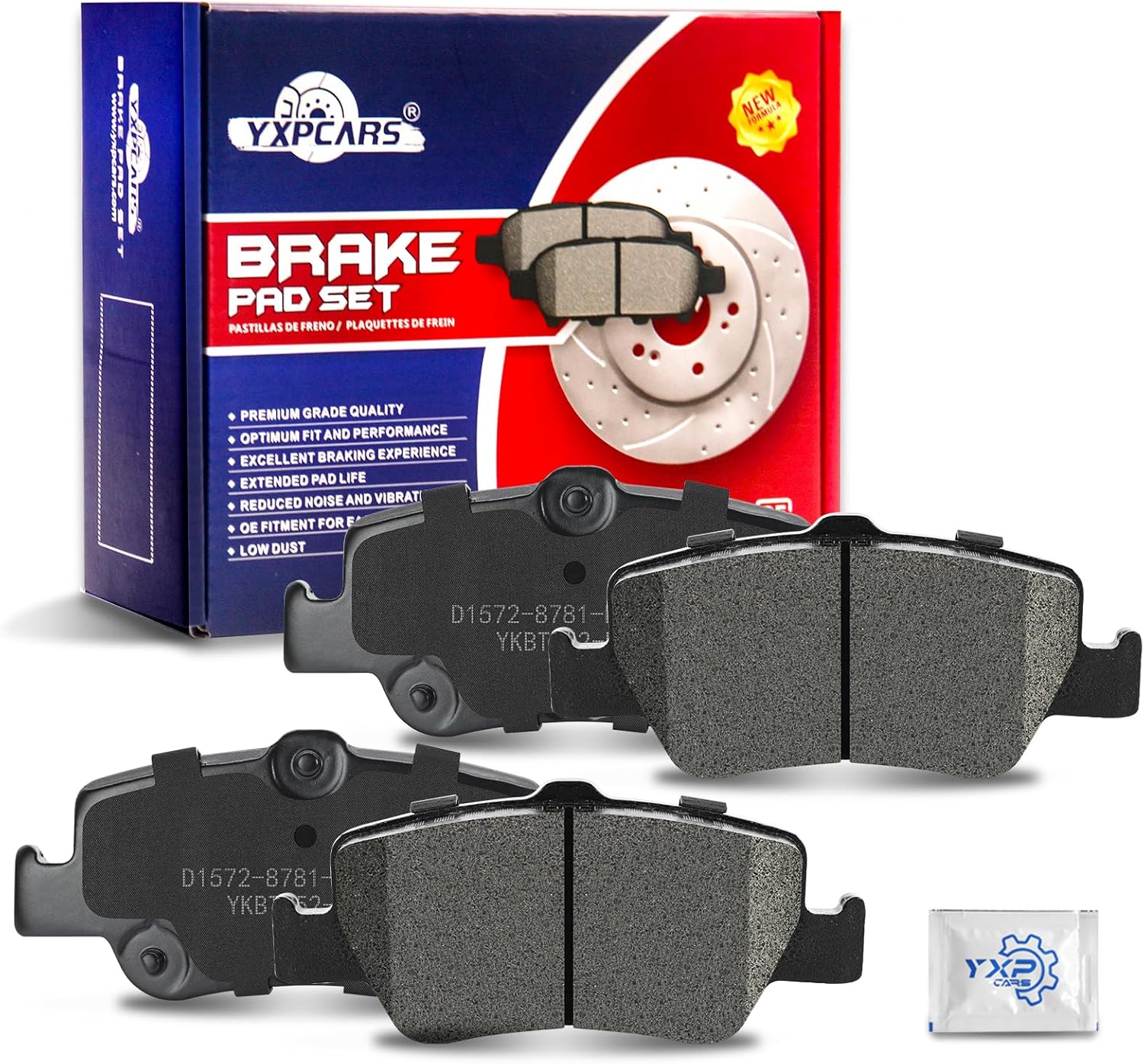 Ceramic Disc Brake Pads Set Rear for Toyota Corolla 2009-2014