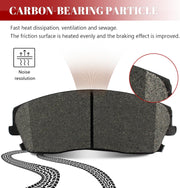 Ceramic Disc Brake Pads Set Front and Rear for Dodge Charger 2006 - 2010, for Magnum 2005-2008