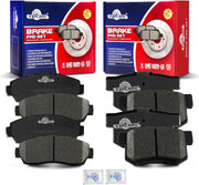 Front and Rear Ceramic Disc Brake Pads Set Replacement for Acura Rdx 2007 2008 2009 2010 2011 2012, for Hon-da Civic 2015