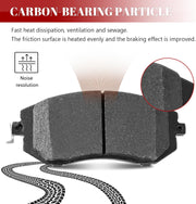 Front and Rear Ceramic Disc Brake Pads Set Replacement for Saab 9-2x Aero 2005-2006,for Subaru Forester 2004 2005 2006 2007 2008, for Subaru Impreza Wrx 2004-2005 Excluding Sti