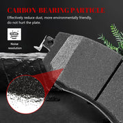 Front and Rear Ceramic Disc Brake Pads Set Replacement for Saab 9-2x Aero 2005-2006,for Subaru Forester 2004 2005 2006 2007 2008, for Subaru Impreza Wrx 2004-2005 Excluding Sti