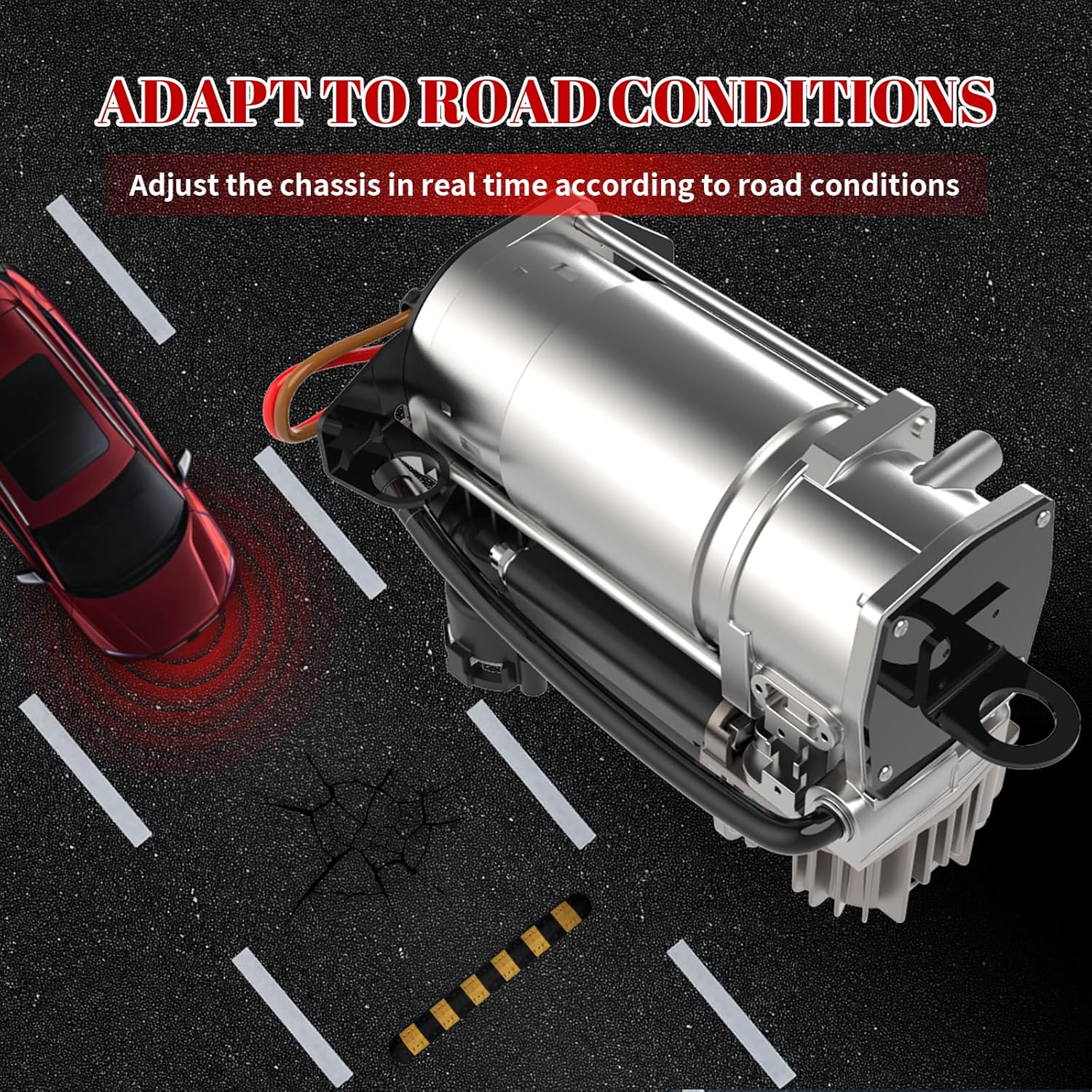 Air Suspension Compressor for Air Ride Pump for Maybach 57 62 2003 2004 2005 2006 2007 2008 2009 2010 2011 2012 Sedan RWD Parts# 2203200104 A2113200304