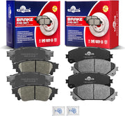 Ceramic Disc Brake Pads Set Front and Rear Replacement for Lexus Nx200T 2015 2016 2017/ Nx300 2018 2019-2021/ Nx300H 2015-2021, for Toyota Avalon 2020-2021 Trd/Camry 2020 2021 2022 2023 Trd