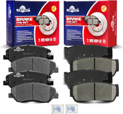 Front and Rear Ceramic Disc Brake Pads Set Replacement for Hyundai Entourage 2007, for Kia Sedona 2006