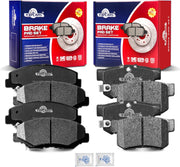 Front and Rear Ceramic Disc Brake Pads Set Replacement for Hon-da Civic2012 2013 2014 2015 2016, for Accord 2003 2004 2005 2006 2007,for Acur Ilx 2013-2015