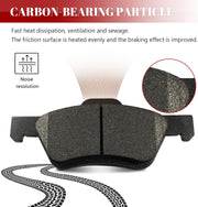 Front and Rear Ceramic Disc Brake Pads Set Replacement for Ford Escape 2010 /Mercury Mariner 2010 2011