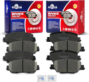Ceramic Disc Brake Pads Set Front and Rear Replacement for Honda Cr-V 2017 2018 2019 2023, for Honda CR-V 2020 2021 2022 Gas Engine