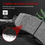 Front and Rear Ceramic Disc Brake Pads Set Replacement for Ford F-250 Super Duty 2005 2006 2007 2008 2009 2010 2011 2012, for F-350 Super Duty 2005-2012