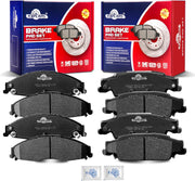 Front and Rear Ceramic Disc Brake Pads Set Replacement for Cadillac Cts 2003 2004 2005 2006 2007 Sts 2005-2008,for Pontiac Grand Prix 2005-2008