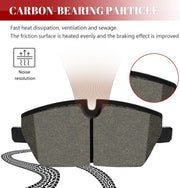 Ceramic Disc Brake Pads Set Front and Rear Replacement for Mini Cooper 2007 2008 2009 2010 2011 2012 2013 2014 2015 w/ 280.0 mm Front Rotors