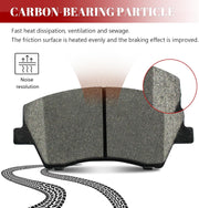 Ceramic Disc Brake Pads Set Front and Rear Replacement for Hyundai Elantra 2017 2018 2019 2020 2.0L Engine