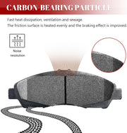 Ceramic Disc Brake Pads Set Front and Rear for Buick Enclave 2018-2019 4Wd, for Cadillac Xt5 2017-2020