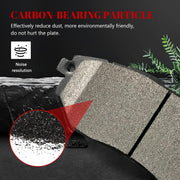 Ceramic Disc Brake Pads Set Front and Rear Replacement for Subaru Wrx 2015 2016 2017 2018 2019 2020 2021