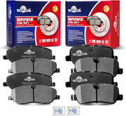 Ceramic Disc Brake Pads Set Front and Rear Replacement for Land Rover LR3 2005-2009/ Rover Range Rover 2006 2007 2008 2009 V8 4.4L/ Rover Range Rover Sport 2006-2009 V8 4.4L