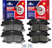 Front and Rear Ceramic Disc Brake Pads Set Replacement for Buick Lucerne 2006-2011, for Cadillac Dts With 5 Lug 2006 2007 2008 2009 2010 2011