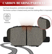 Ceramic Disc Brake Pads Set Front and Rear Replacement for Mitsubishi Rvr 2013-2017/ Outlander Sport 2013-2020/ Outlander 2013 2014 2015 2016/ Outlander 2018-2019 Fwd/Outlander 2017 2020 with WPB