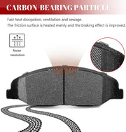 Front and Rear Ceramic Disc Brake Pads Set Replacement for Cadillac Cts 2008 2009 2010 2011 2012 2013 2014