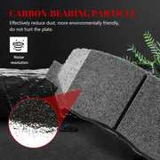 Front and Rear Ceramic Disc Brake Pads Set Replacement for Dodge Dart 2013 2014 2015 2016