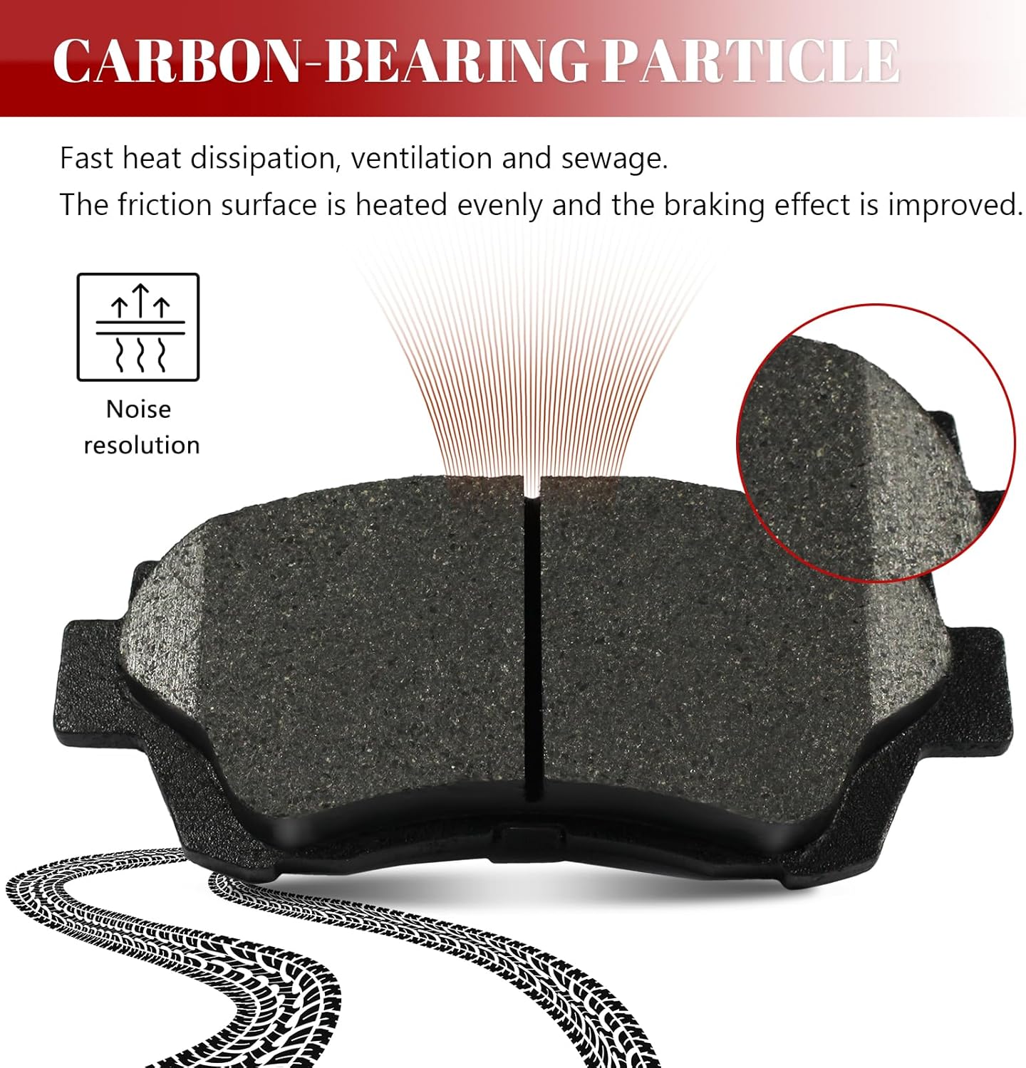 Front and Rear Ceramic Disc Brake Pads Set Replacement for Lexus Es300 1992 1993 1994 1995 1996,for Toyota Camry 1992-1996 3.0L, Celica 1998-1999, Celica Gt 1994-1997
