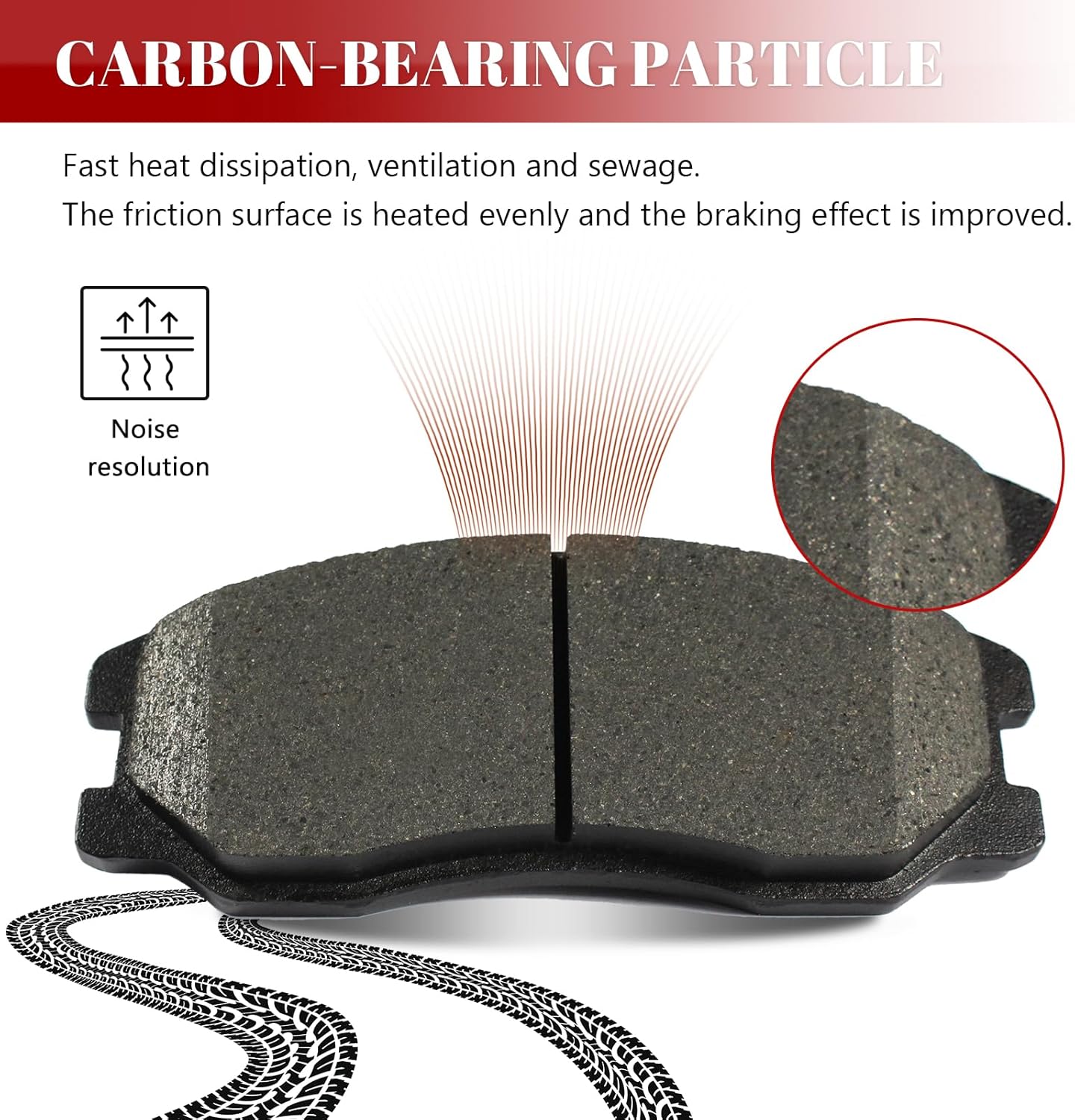 Front and Rear Ceramic Disc Brake Pads Set Replacement for Chevy Captiva Sport 2012-2015 Equinox 2007-2009, for Pontiac Torrent/Suzuki Xl-7 2007-2009, for Saturn Vue 2008-2010