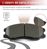 Front and Rear Ceramic Disc Brake Pads Set Replacement for Chevy Captiva Sport 2012-2015 Equinox 2007-2009, for Pontiac Torrent/Suzuki Xl-7 2007-2009, for Saturn Vue 2008-2010